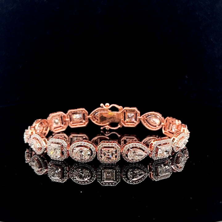 The Statement Stack: Multishape Diamond Bracelet