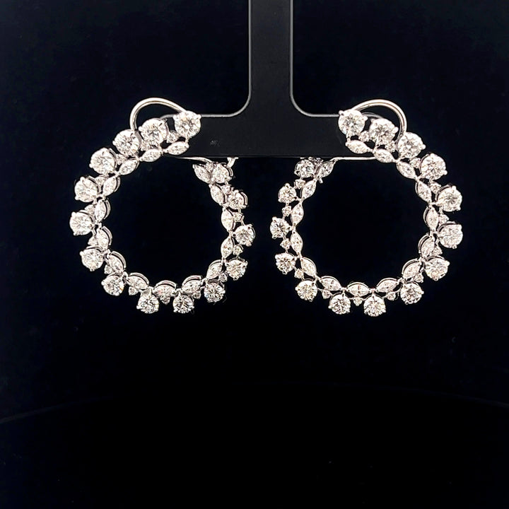 Hoop Heaven: A Wide Selection of Marquise & Round Earrings