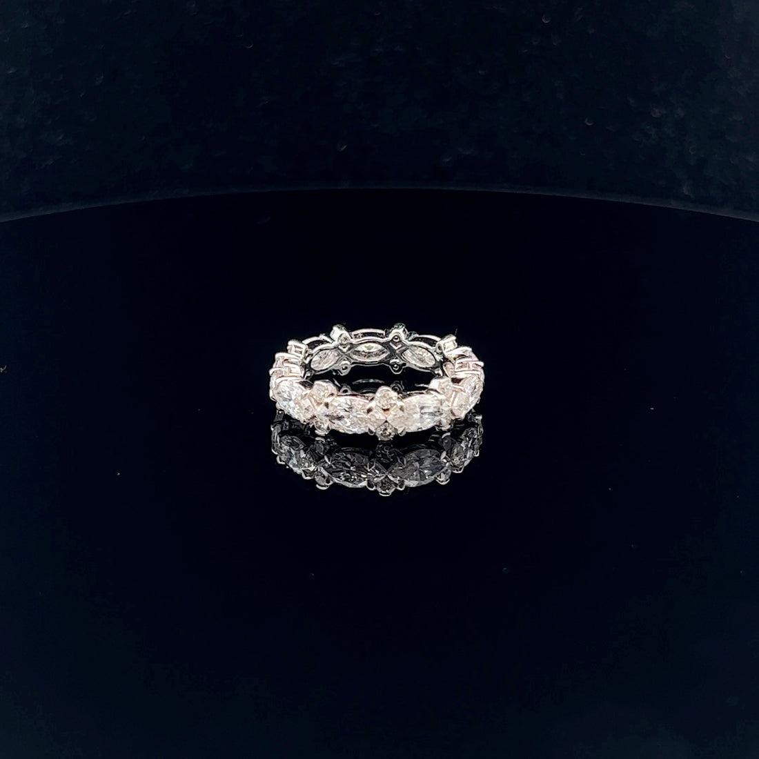 Marquise & Round Eternity: A Harmonious Blend