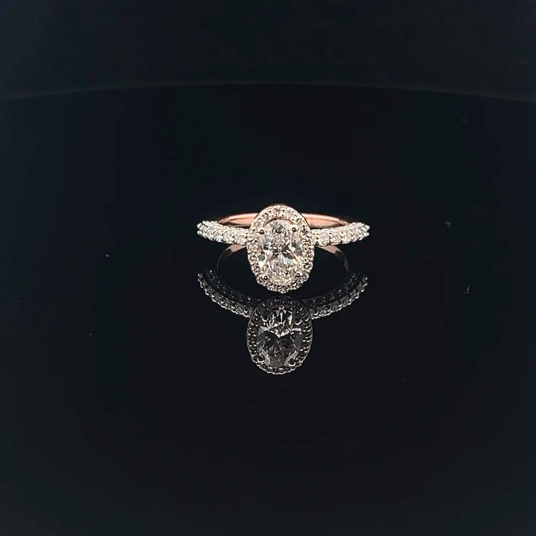 The Halo Effect: 1.0ct Oval Diamond Ring
