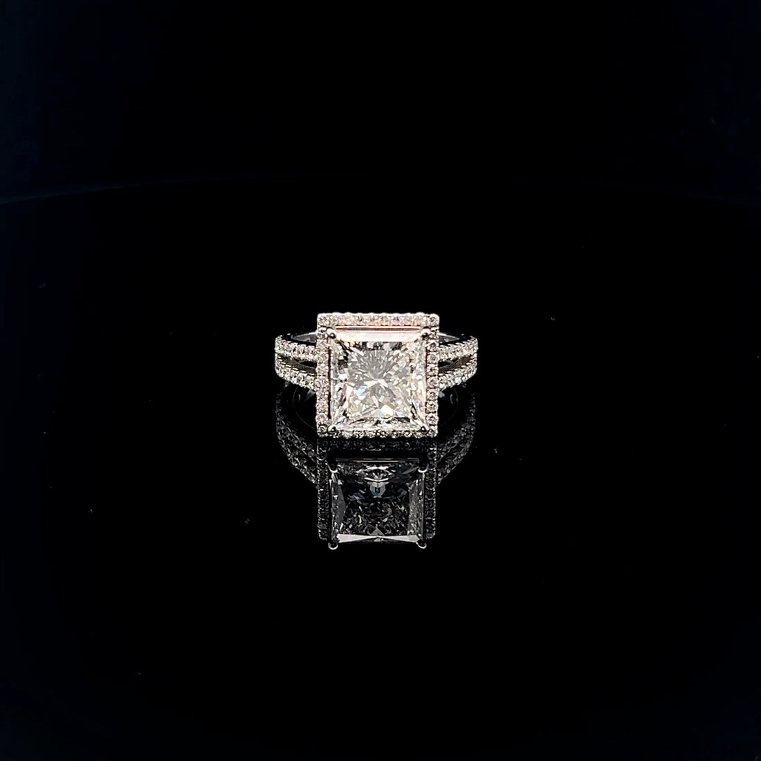 The Ultimate Statement: 5.0ct Princess Diamond Ring