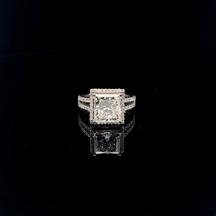 The Ultimate Statement: 5.0ct Princess Diamond Ring