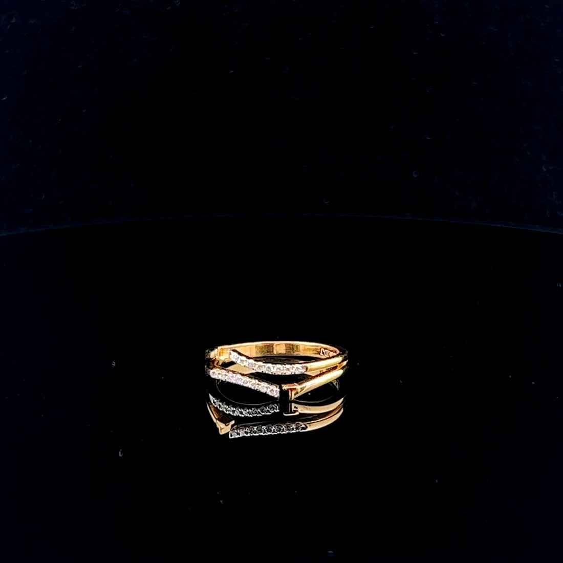 Layered Diamond Band Ring