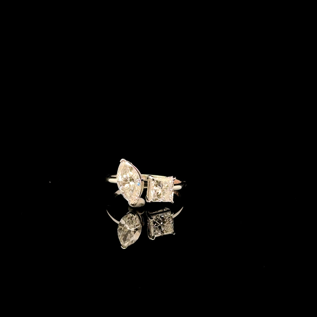 The Marquise & Princess Duo: Half Space Diamond Ring