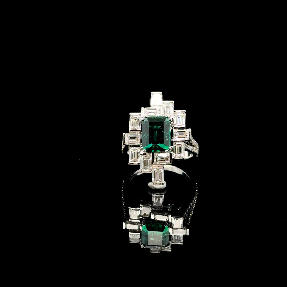 Gemstone Glory: Emerald Cut Cocktail Ring