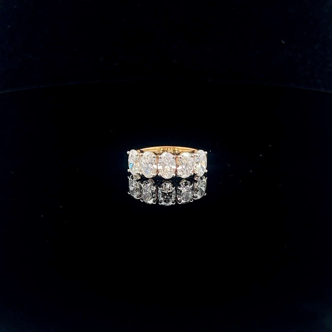 Exquisite 0.52ct Each Oval Cut Ring