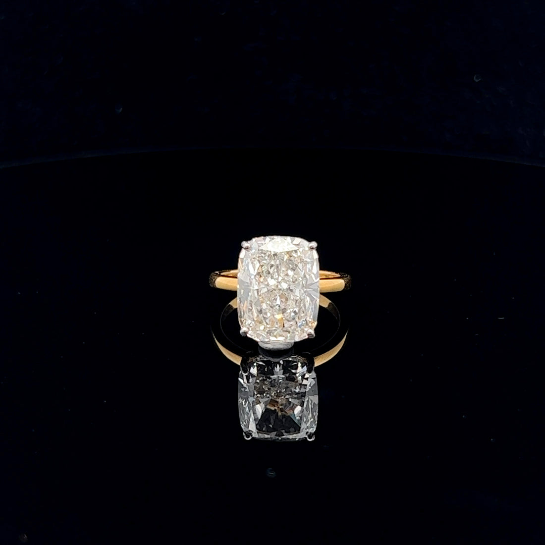 Elegant 10.10ct Cushion Ring
