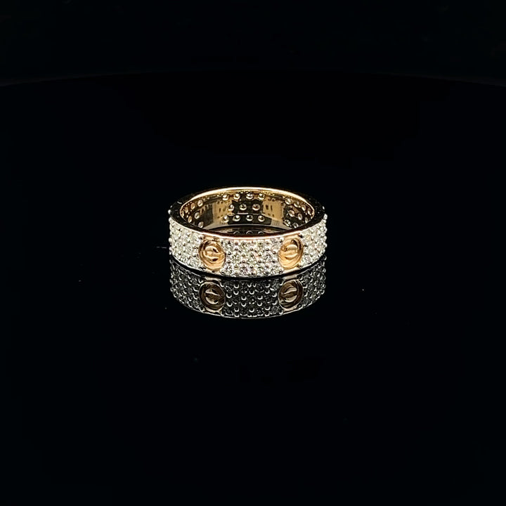 Exquisite Cartier Love- Inspired Diamond Ring