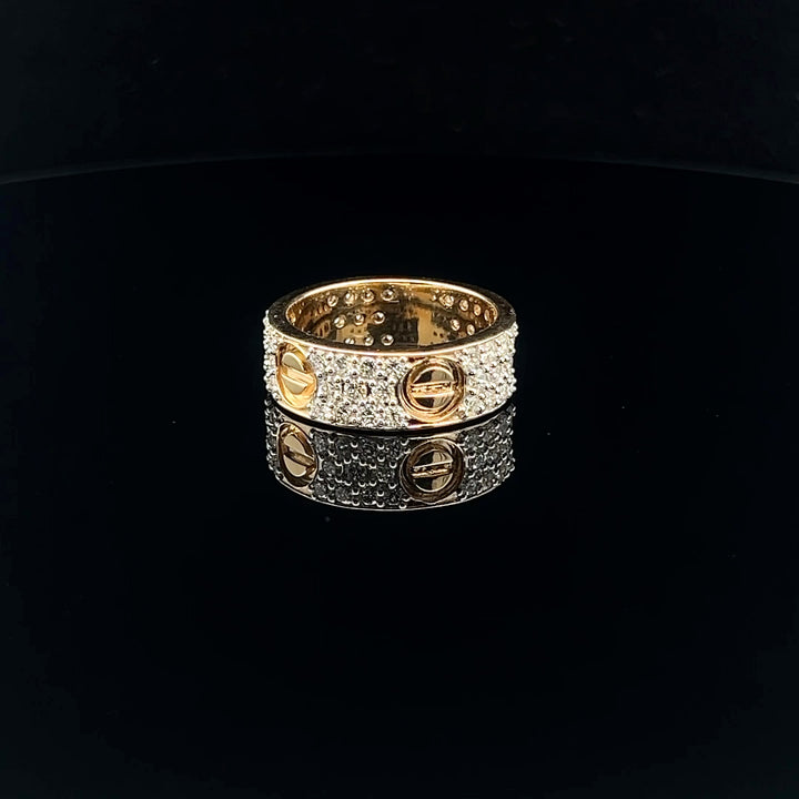 Exquisite Cartier Love- Inspired Diamond Men's Band