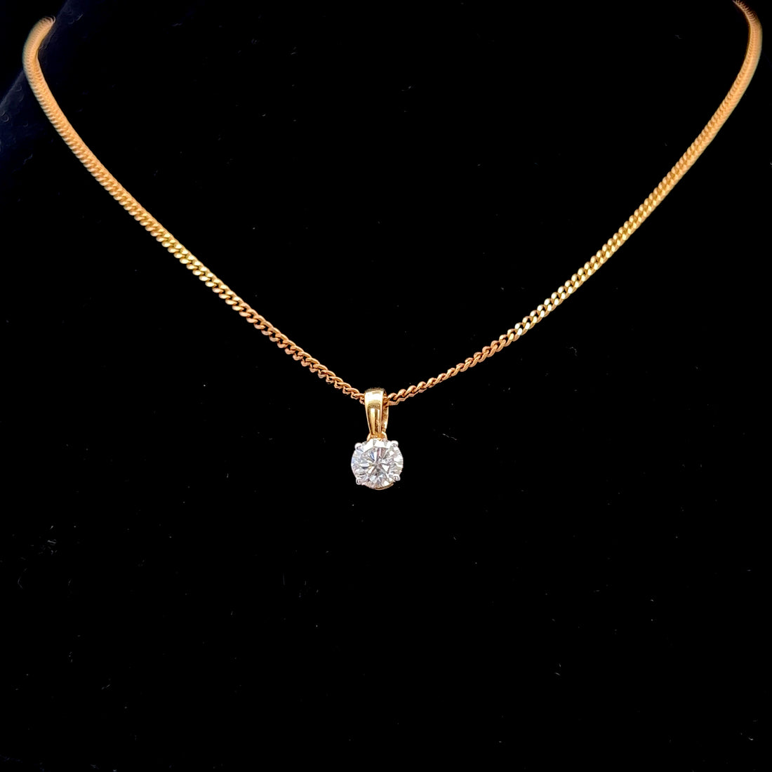Timeless 0.50ct Round Diamond Pendant