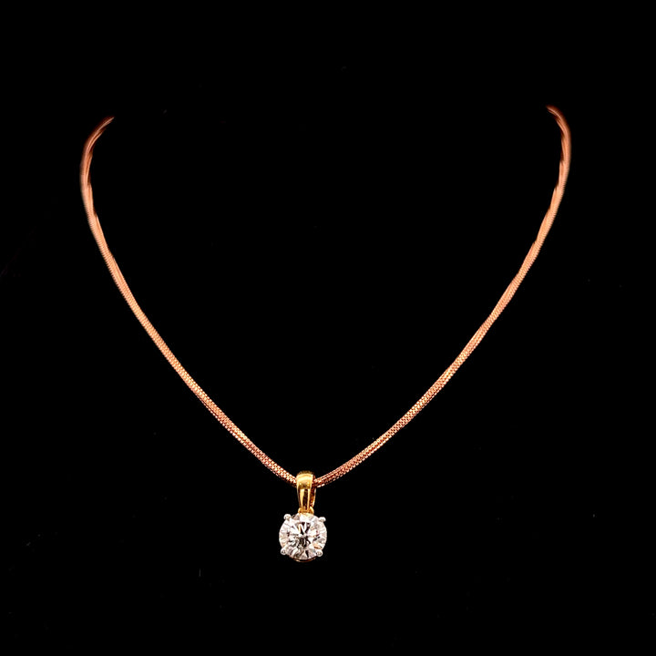 Timeless 1.0ct Round Diamond Pendant