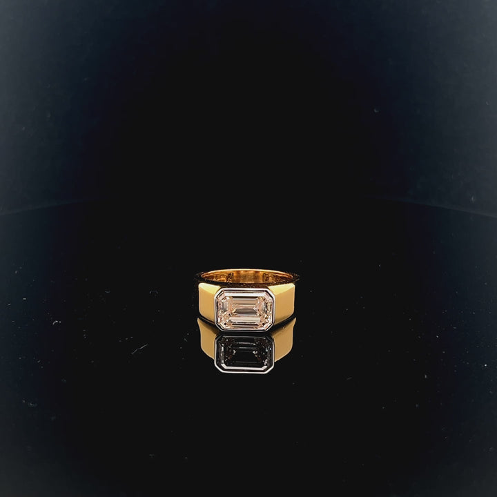 The Regal Emerald: 4.0ct Men's Ring