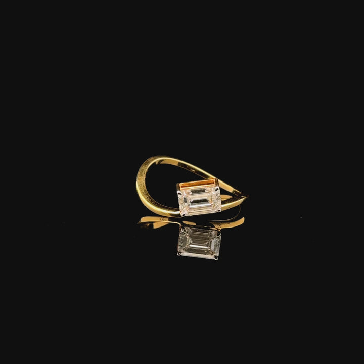 Classic Emerald: 1.11ct Solitaire Promise Ring