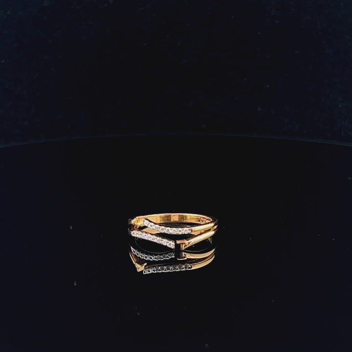 Layered Diamond Band Ring