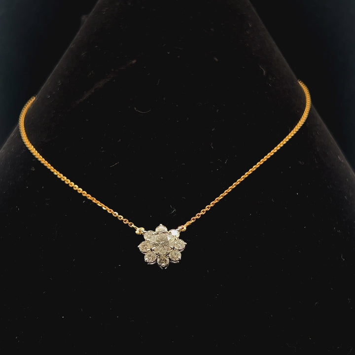 Magnificent Diamond Floral Pendant