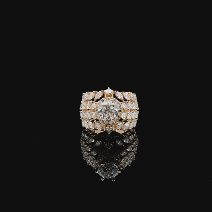 A Statement of Luxury: 2.83ct Diamond Cocktail Ring