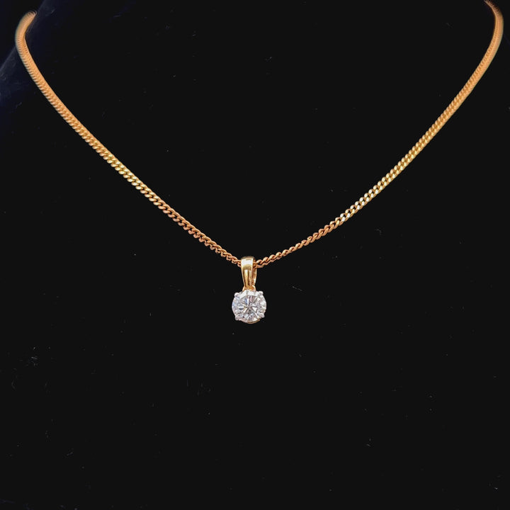 Timeless 0.50ct Round Diamond Pendant