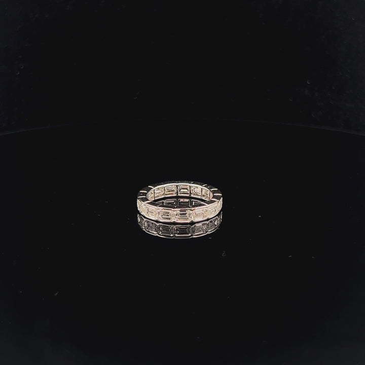 Exquisite 0.25ct Each Emerald Eternity Band