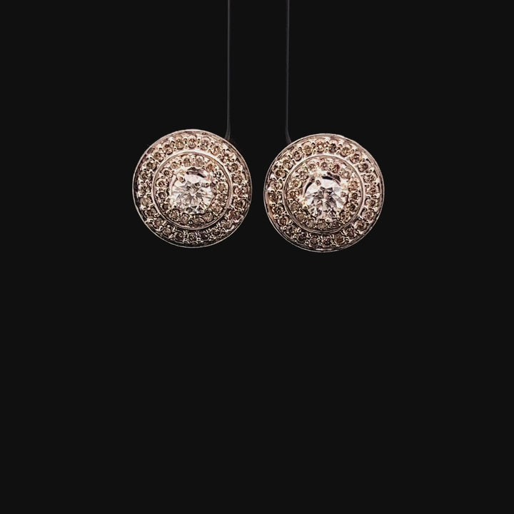 Pressure set Diamond Studs: Modern Minimalist Sparkle