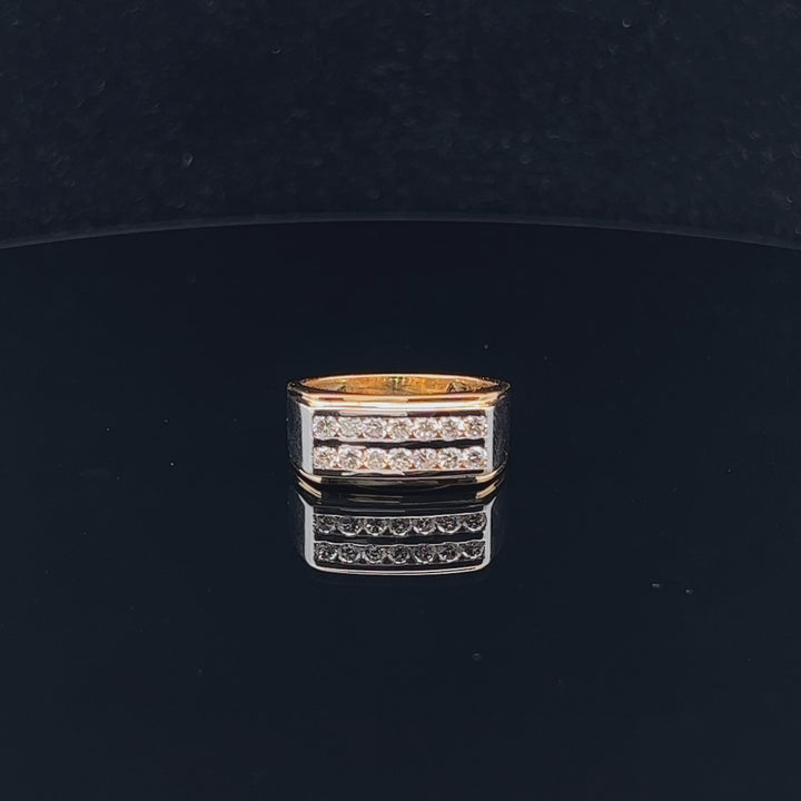 Exquisite Men's Diamond Ring