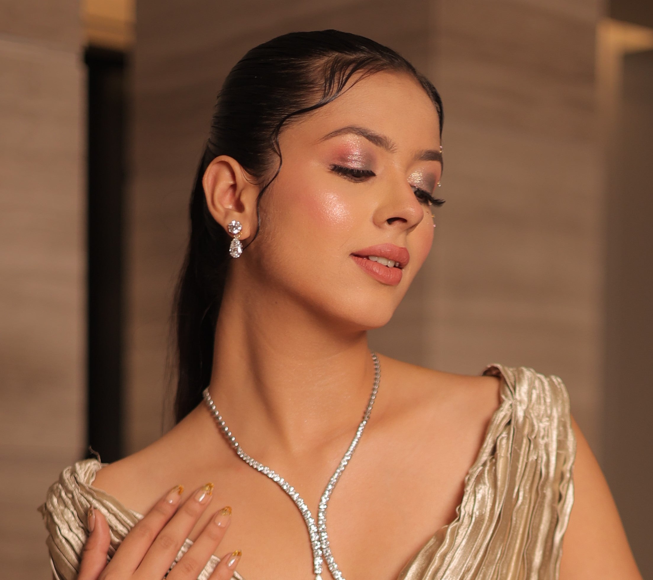 Celeste Radiance – Lab Grown Diamond Drop Earrings