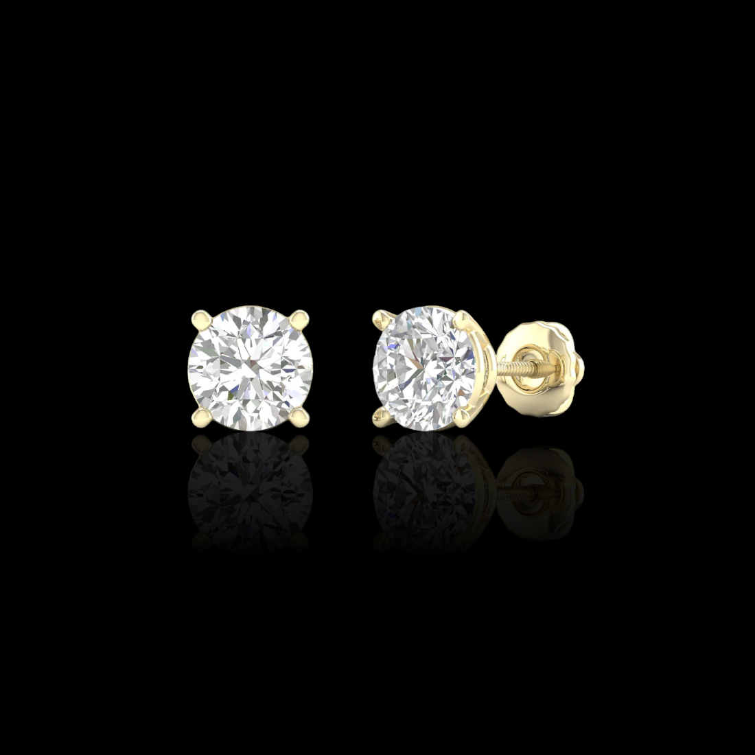 2.0 Ctw Round Solitaire Studs