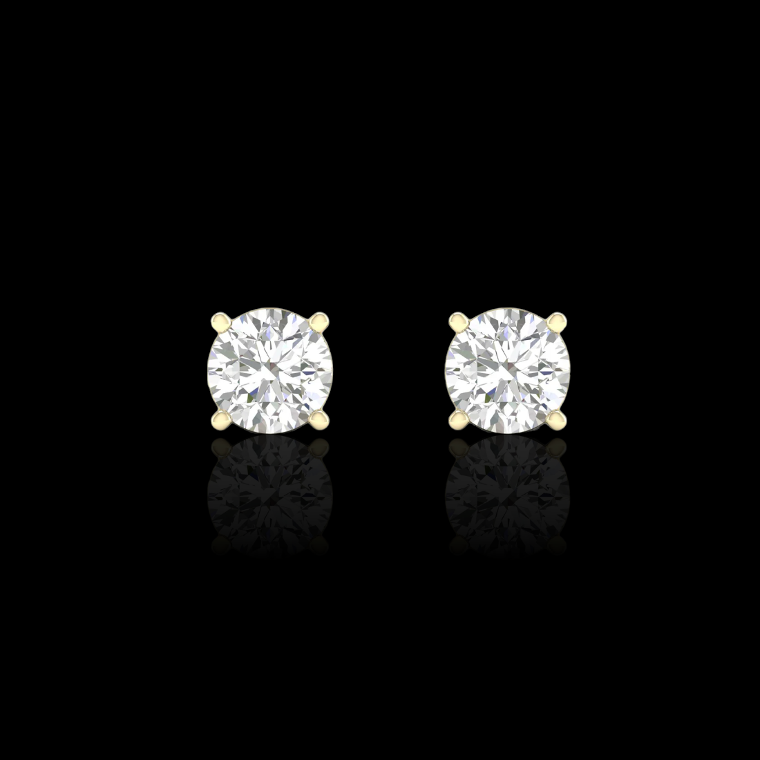 2.0 Ctw Round Solitaire Studs