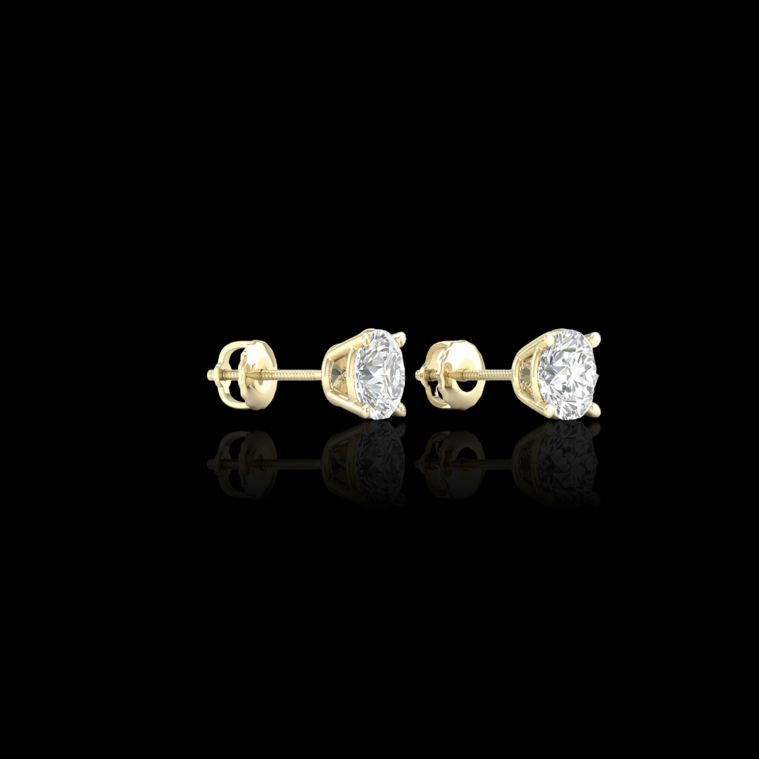 2.0 Ctw Round Solitaire Studs