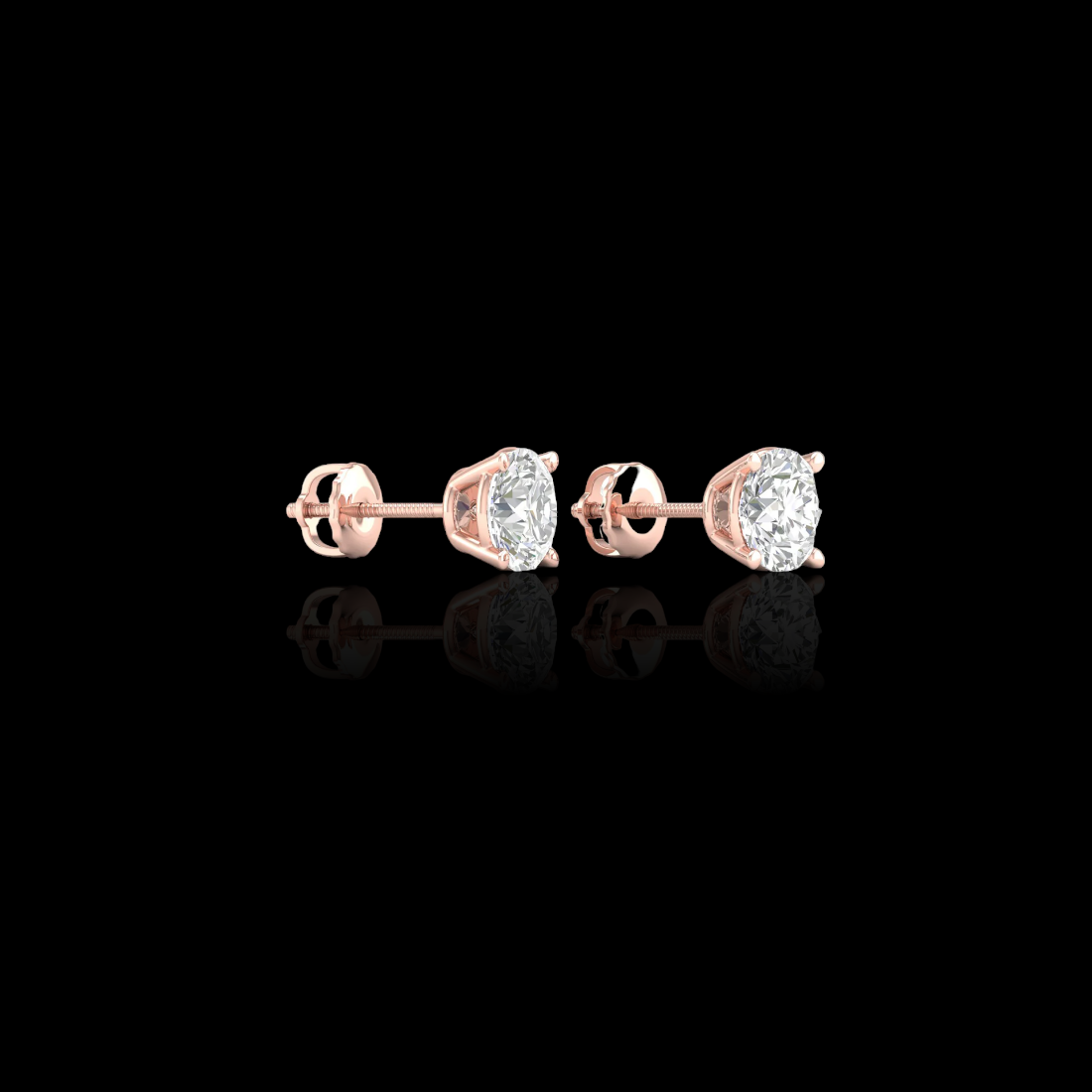 2.0 Ctw Round Solitaire Studs