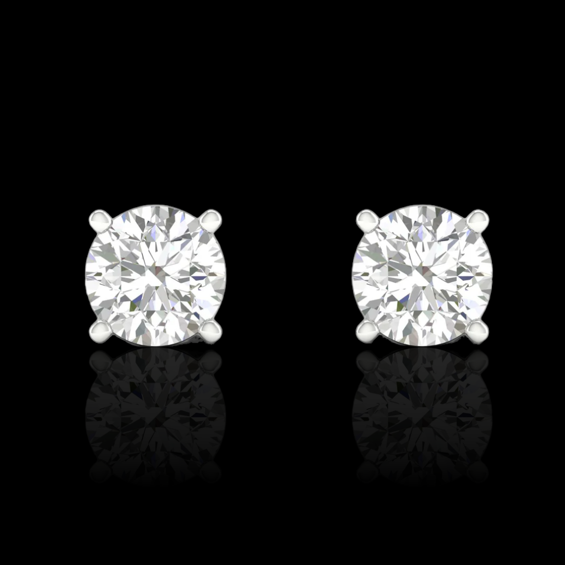 2.0 Ctw Round Solitaire Studs