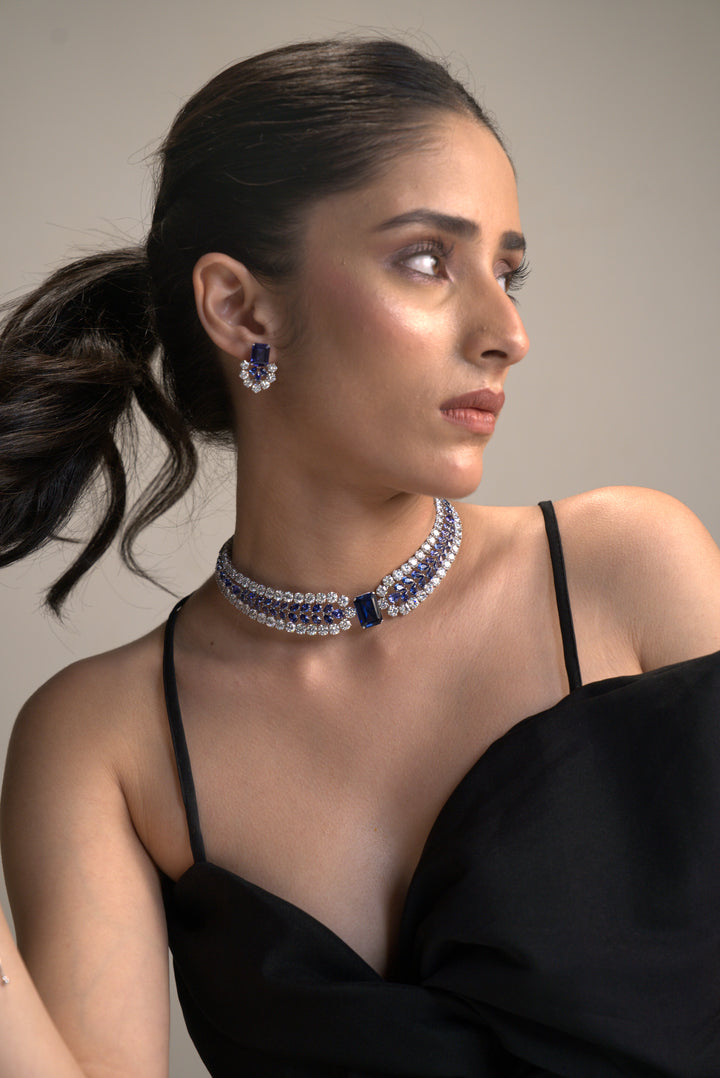 Celestial Halo Necklace and Earrings Set