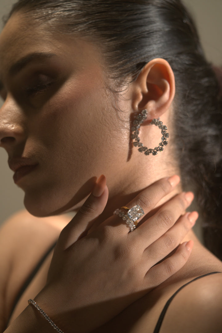 Elegant 10.10ct Cushion Ring