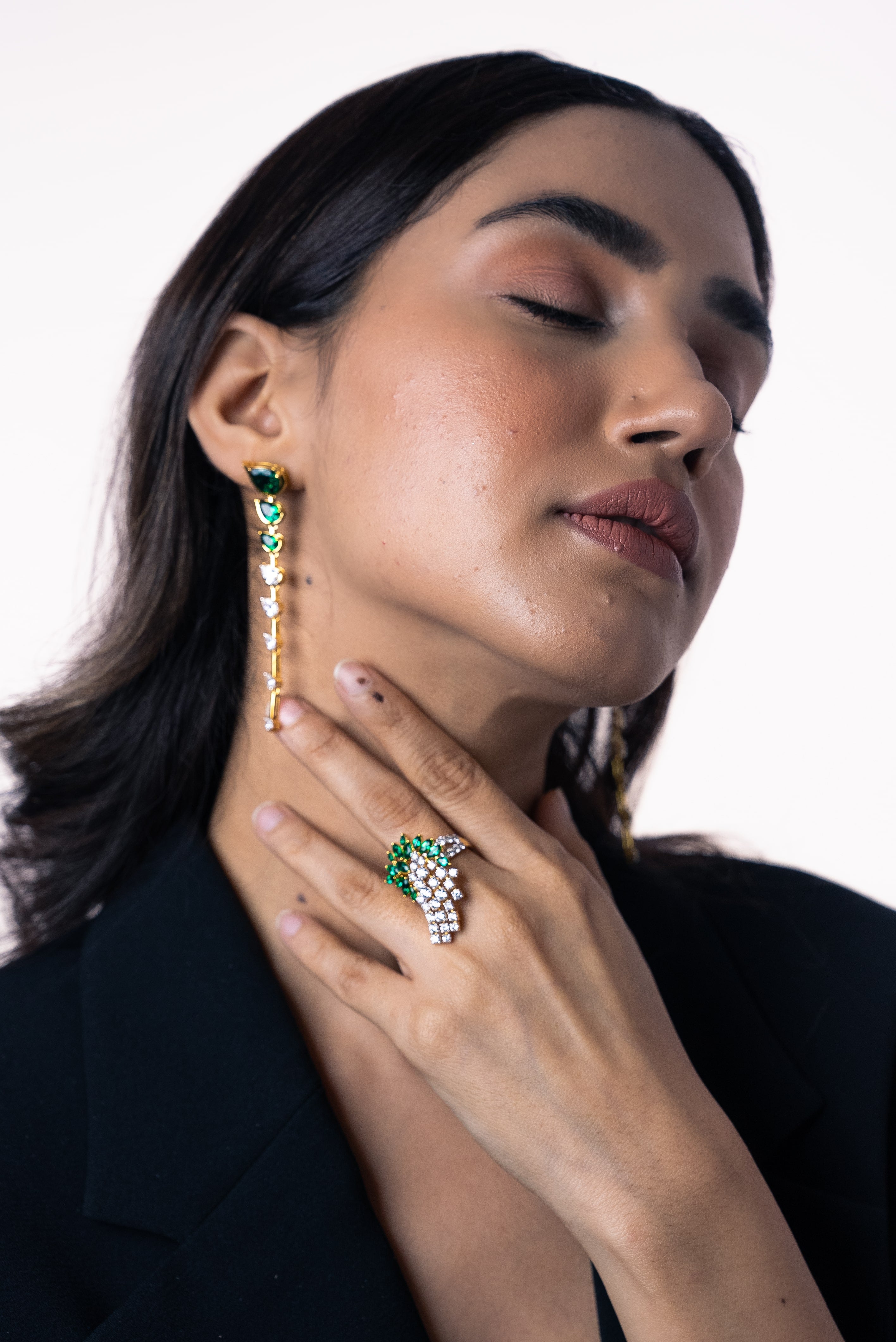 Emerald & Diamond Cocktail Ring