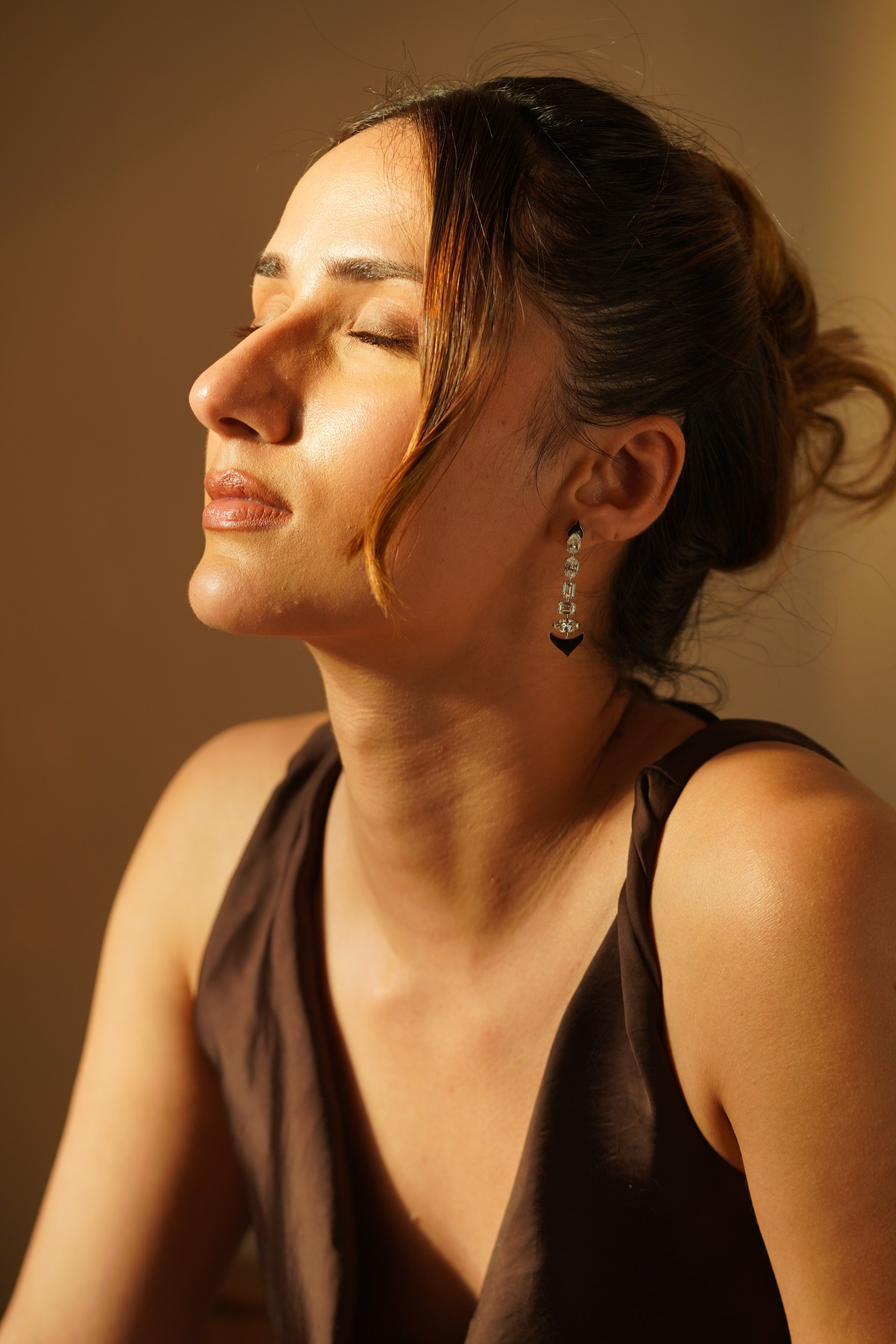 Elegant Diamond Drop Earrings