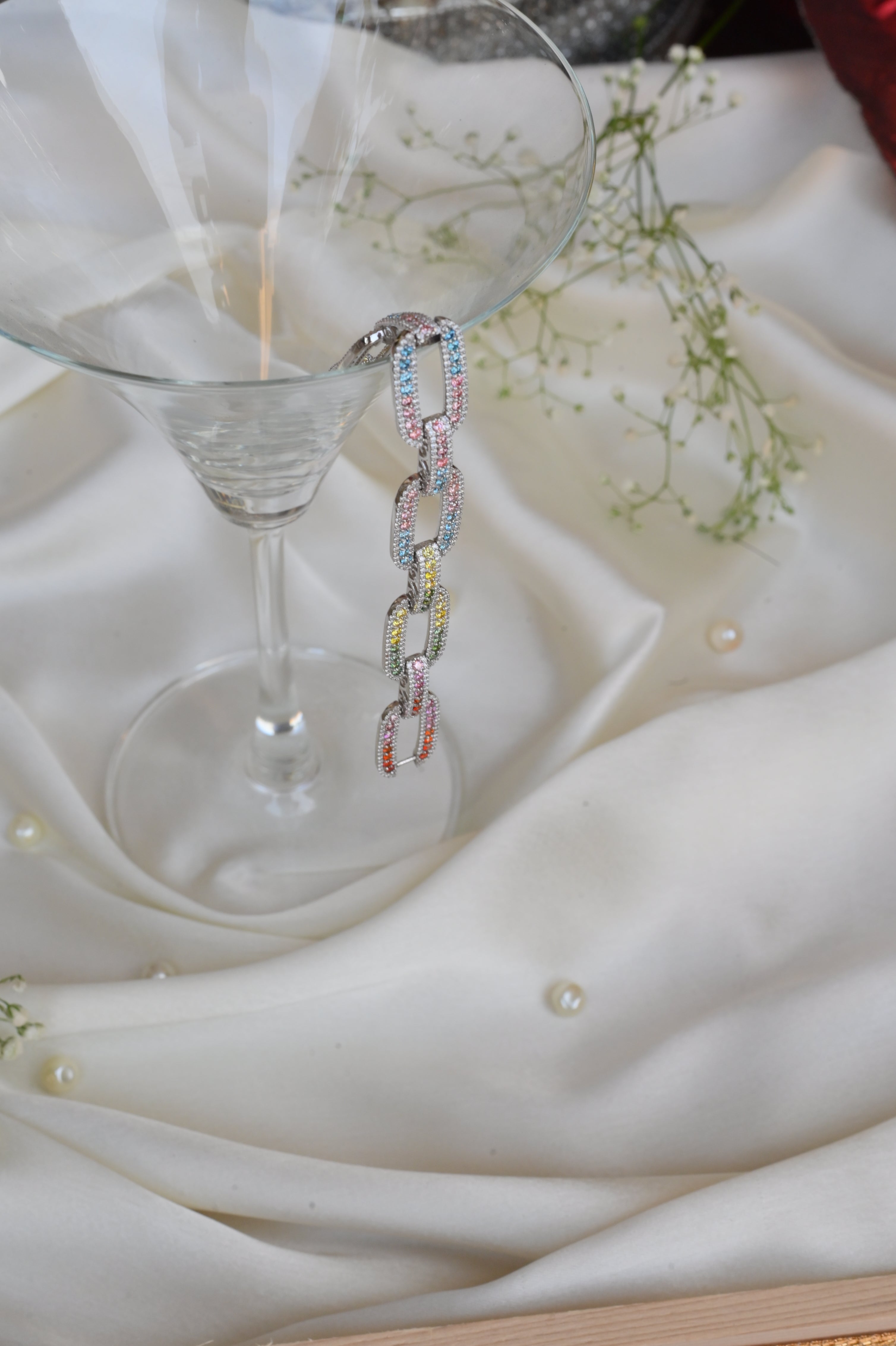 Modern Multicolor Diamond Bracelet: Contemporary Chic