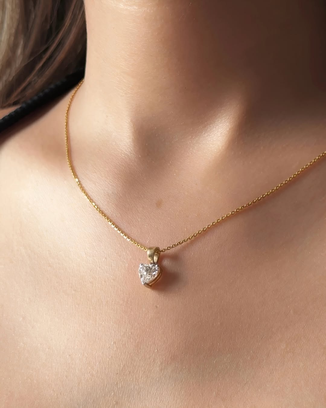 Elegant 1.11ct Heart Pendant