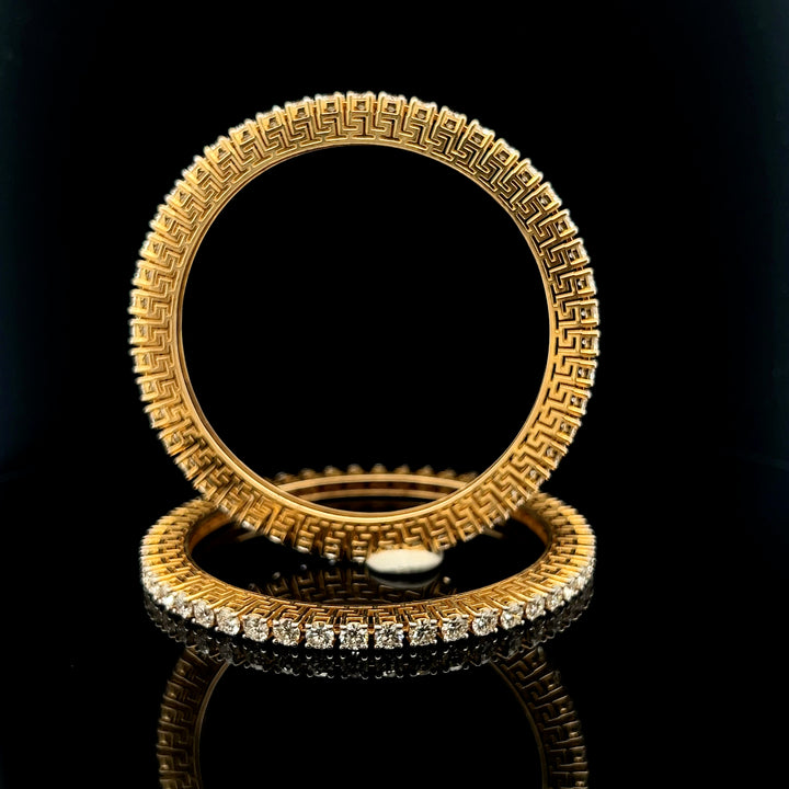 20 Pointer Diamond Bangle Pair