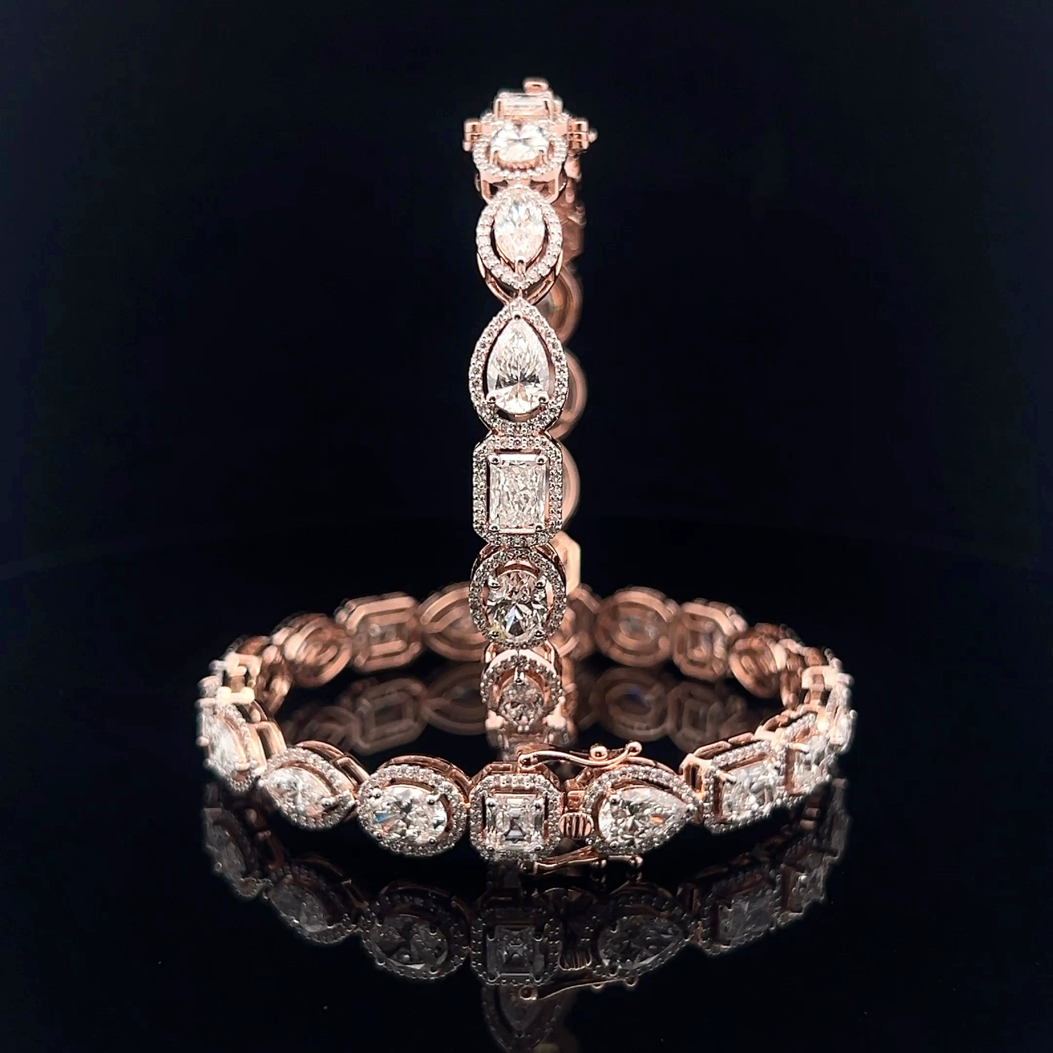 The Statement Stack: Multishape Diamond Bangles