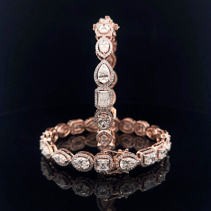 The Statement Stack: Multishape Diamond Bangles