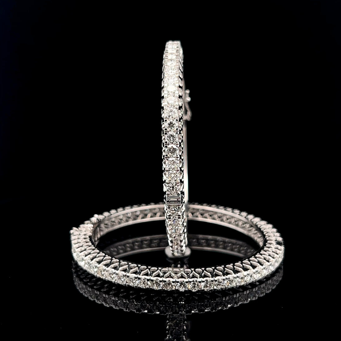 15 Pointer Diamond Bangle Pair