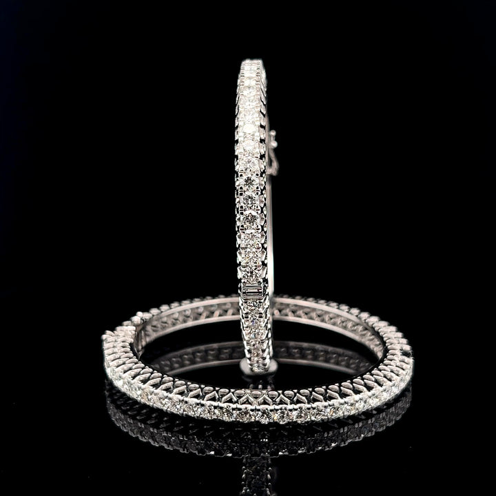 15 Pointer Diamond Bangle Pair