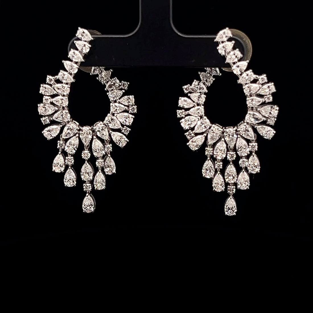 Dazzling Pear Cut Earrings