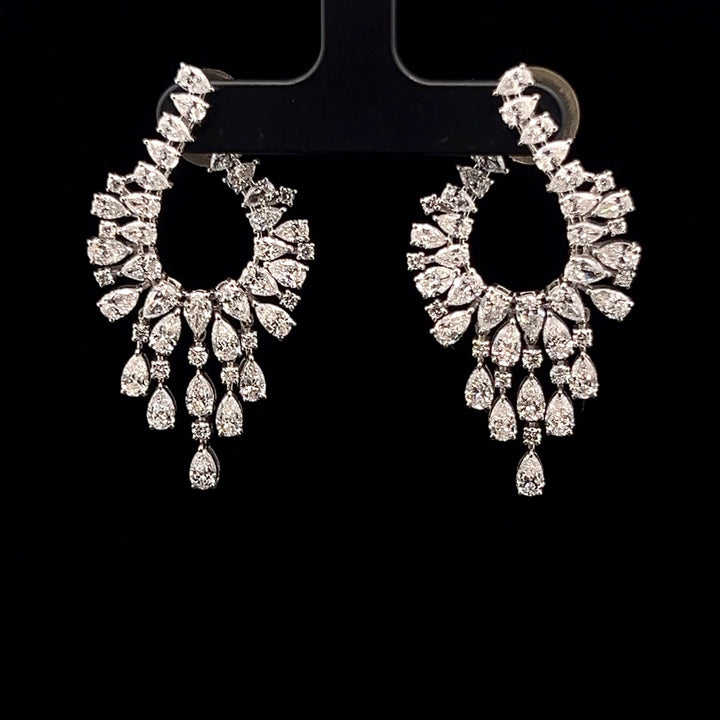 Dazzling Pear Cut Earrings
