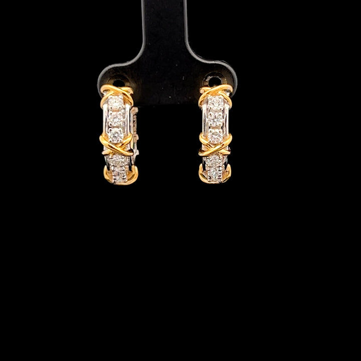 Exquisite Diamond Hoops
