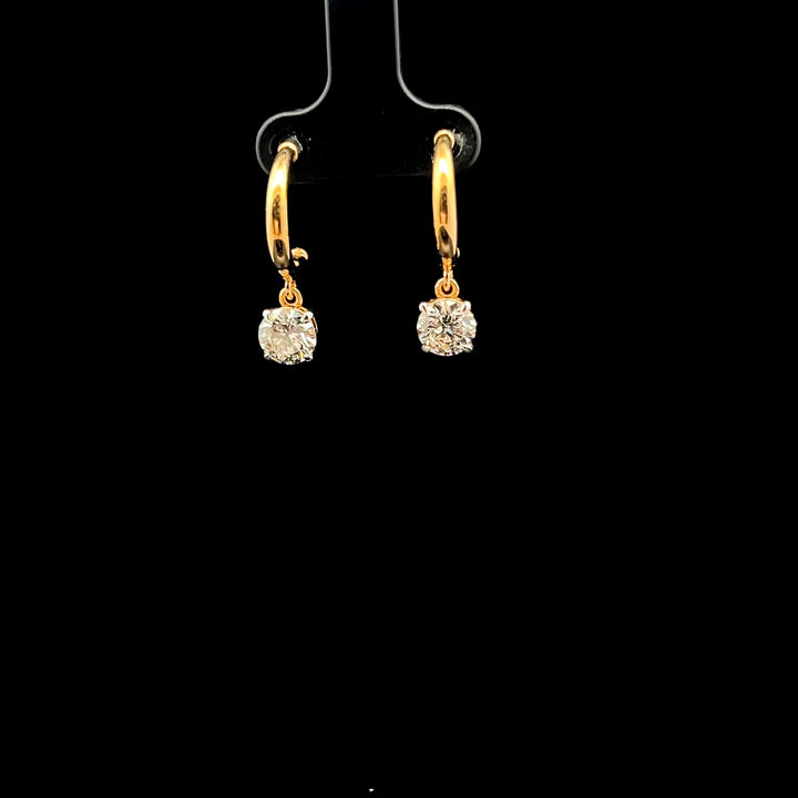 The Statement Diamond Hoops: 1.00ct Each