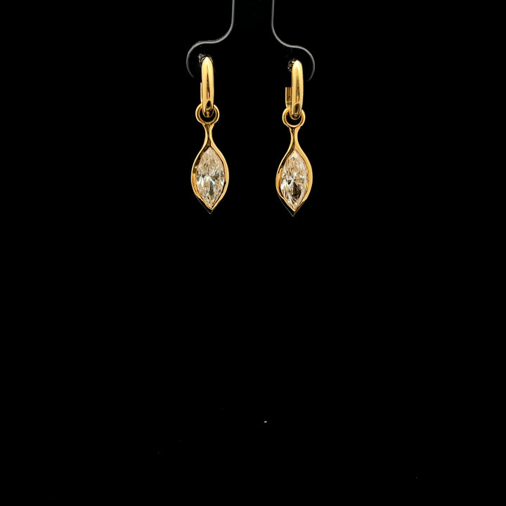Modern Marquise Drop Earrings
