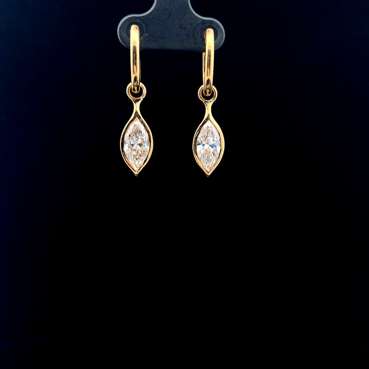 Modern Marquise Drop Earrings
