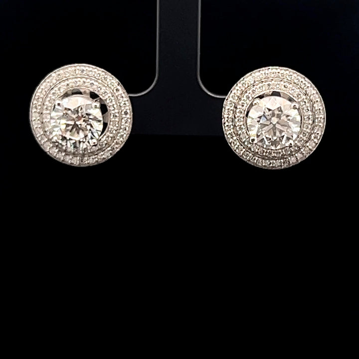 Exquisite 3.0ct detachable Earrings