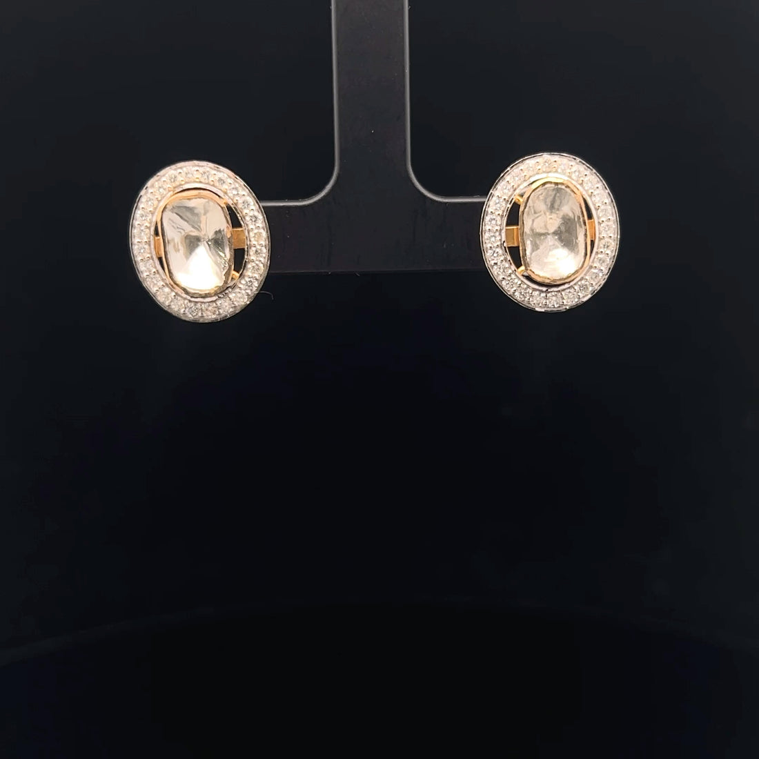 The Eclipse: Lab grown Polki Studs