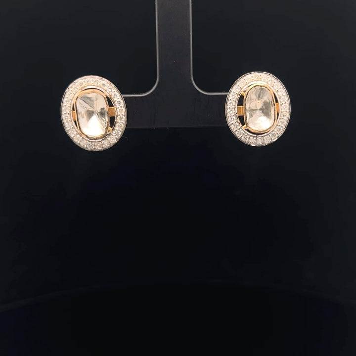 The Eclipse: Lab grown Polki Studs